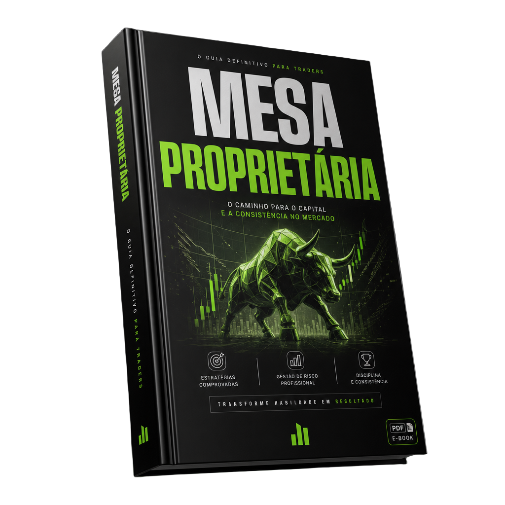 Mockup do manual gratuito sobre Mesa Proprietária
